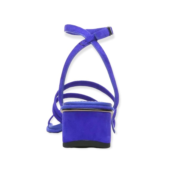 Franco Sarto “Amalfi” Strappy Blue Suede Sandals, Size 6 - Picture 3 of 4